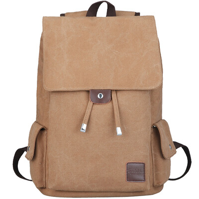 

Simo SIMU 1602 backpack shoulder bag fashion wild casual sports canvas bag backpack 15 inch computer bag brown