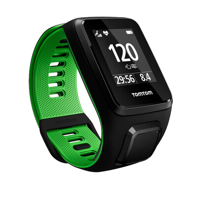 

TomTom Runner3 Heart Rate Cardio GPS Optical Heart Rate Watch Running Swimming Iron Three Fitness Sports Watch Black Green S Code