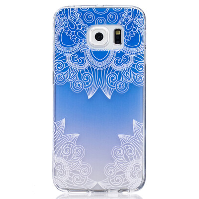 

Purple Butterfly Pattern Soft Thin TPU Rubber Silicone Gel Case Cover for SAMSUNG GALAXY S6 Edge