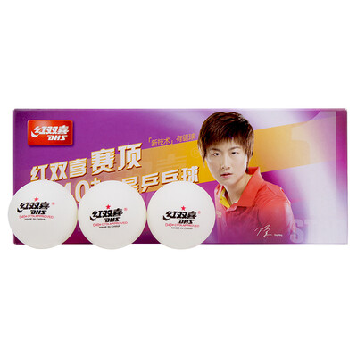 

Red Double Happiness DHS Match One Star Game Training 40mm + Table Tennis New Material Yes Sewing Ball White (Ten Pack)