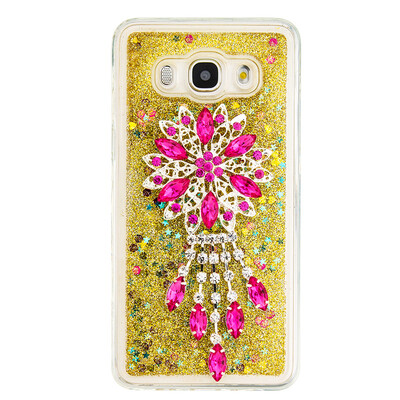 

Dynamic Quicksand Glitter Liquid Soft TPU Case Cover For SAMSUNG J510