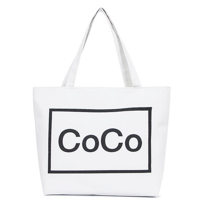 

Bag ladies sac maitres Oxford canvas shoulder bag casual bag ladies handbag shopping bag FB023 white