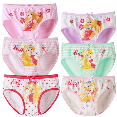 

Barbie children&39s underwear girl 6 triangle triangle angle shorts 91010 color S reference height 100-110