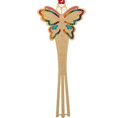 

Sauze Culture Корейский металлизированный латунь Bookmark Story Series - Long Tail Butterfly Birthday Card Рождественский день Новый год Креативные подарки
