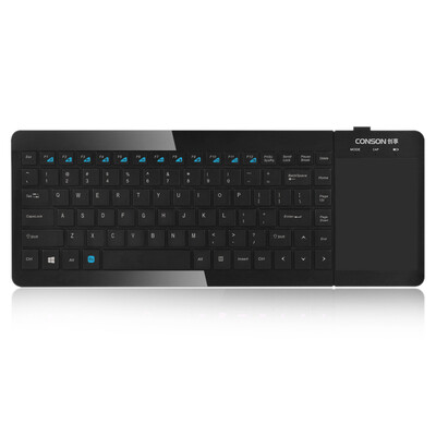 

Chong наслаждаться (Banruo) CK-470T ТВ беспроводной мультимедийной клавиатуры тачпад тонкий шоколадный бизнес офис белый Универсальный TV