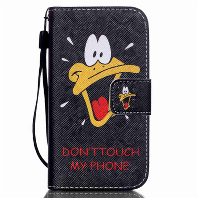 

Saliva Duck Design PU Leather Flip Cover Wallet Card Holder Case for SAMSUNG S6EDGEPLUS