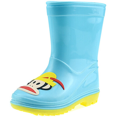 

【Jingdong supermarket】 PaulFrank mouth monkey rain boots in the tube waterproof plastic shoes sets of shoes children men and women baby fashion boots PF1011 blue 32 yards