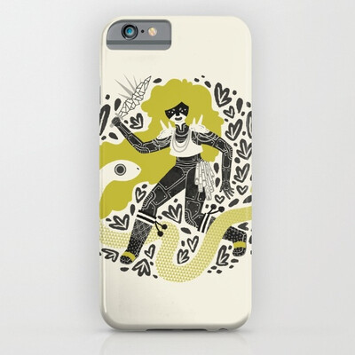

iPhone 6s Slim silicone Case protective shockproof The Serpent Knight hand draw