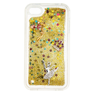 

Dynamic Quicksand Glitter Liquid Soft TPU Case Cover For IPHONE 4S