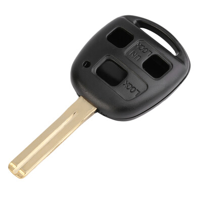 

3 Button Replacement Key Case Shell Keyless With Uncut Blade For Lexus
