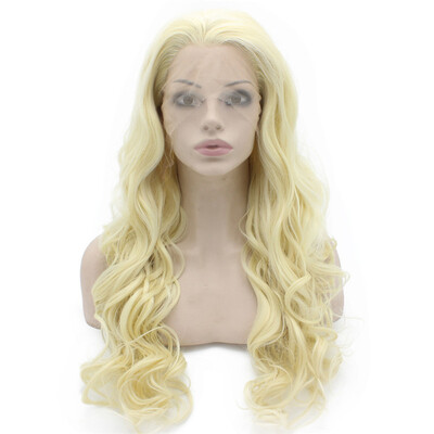 

Iwona Synthetic Hair Lace Front Long Wavy #613 Blonde Wig