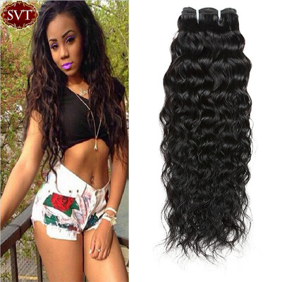 

Indian Virgin Hair Water Wave 7A Human Hair 4 Bundles Remy Human Hair Weave Wavy Natural Wave 100 Indian Ocean Wave Virgin Hair