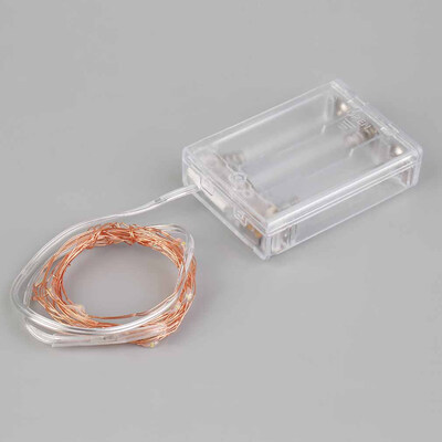 

2M 20LED Copper Wire Xmas Wedding String Fairy Light Lamp Battery Operated