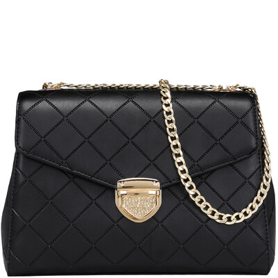 

Золотая лиса (FOXER) леди Сумка с мелкими ароматными ветрами Линг проверить цепочку плечевого мешка 962080F1A черный