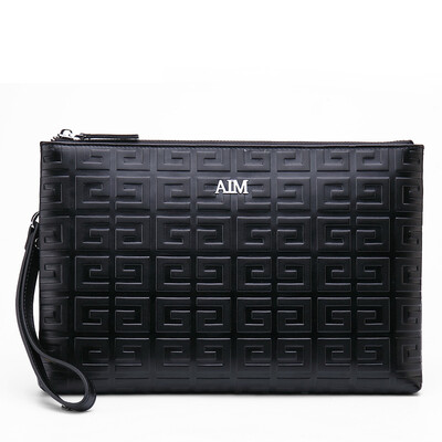 

AIM Men 's Handbag Trends Business Features Ling Te - style cowhide hand grasping package male envelope bag S006