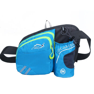 

LOCAL LION 6609 lumbar climbing outdoor travel multi-functional portable kettle pockets light blue