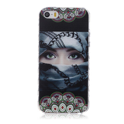 

Arabian girl Pattern Soft Thin TPU Rubber Silicone Gel Case Cover for IPHONE 55S5SE