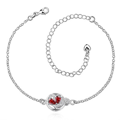 

A034 New Design Large Stock Delicate Handmade Cheap Silver Plated Anklet Bulk Sale