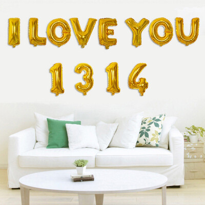 

【Jingdong Supermarket】 Jingtang wedding supplies wedding marriage proposal birthday party balloon suit Christmas party wedding room layout I LOVE YOU 1314 gold bag