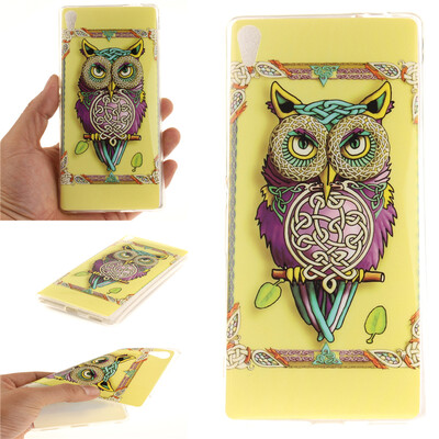 

Owl Pattern Soft Thin TPU Rubber Silicone Gel Case Cover for SONY Xperia C6