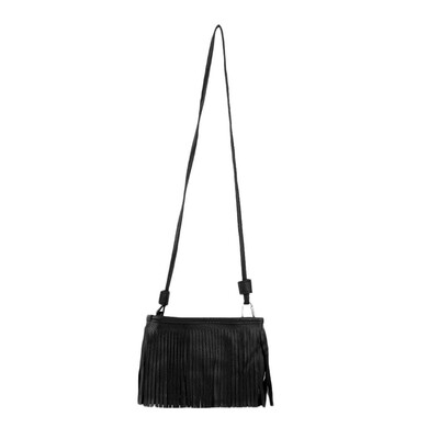 

Женская Punk Ранец кисточкой Suede Fringe плеча Креста тела сумка