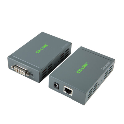

CE-LINK 2281 DVI single cable 50M extender DVI cable transmitter DVI signal amplifier 1080P connection game computer monitor etc