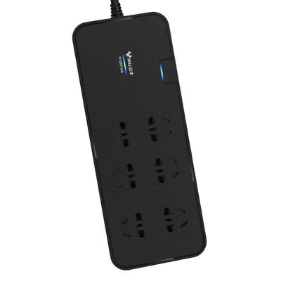 

Bull (BULL) GN-H306U intelligent anti-surge surge protector / plug board / row / row / patch board / drag board 6 plug + 2USB mouth total control length of 3 meters to protect the smart