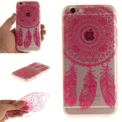 

Rose wind chimes Pattern Soft Thin TPU Rubber Silicone Gel Case Cover for IPHONE 66S