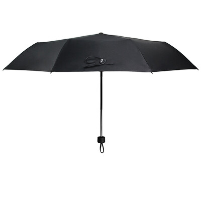 

Jingdong supermarket black lemon BLACK LEmon ultra-light sun umbrella umbrella business black solid color three fold folding sun umbrella ultra-light portable air business black