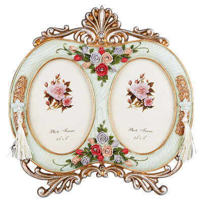 

Jingdong supermarket] flowers between the set of birds bird frame photo wedding photo frame photo album pendulum creative gifts 6 inch cross section ivory