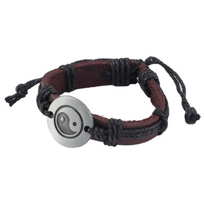 

Мода мужские Wrap Leather Charm Бесконечность Браслет Женщины Многослойные цепи