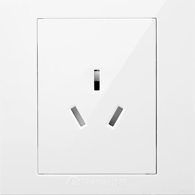 

Feidiao feidiao switch socket panel 16A air-conditioning socket high-power three-hole power supply water heater socket 86 A6 dimension Fang Ya white