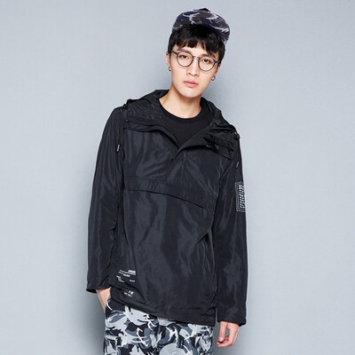 

Semir (Semir) Мужские пуловеры куртка мужской чистые цветные случайная куртка Корейские буквы напечатаны черный пиджак 19316091327 L