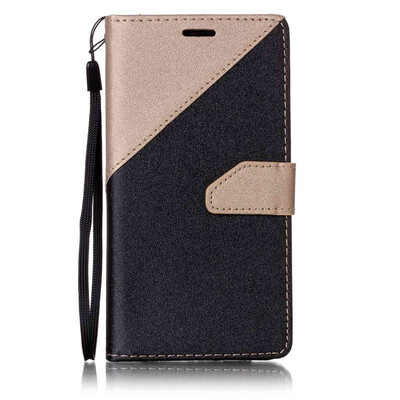 

Black + earthly gold Design PU Leather Wallet Case Classic Flip Cover with Stand Function and Credit Card Slot for SAMSUNG Galaxy