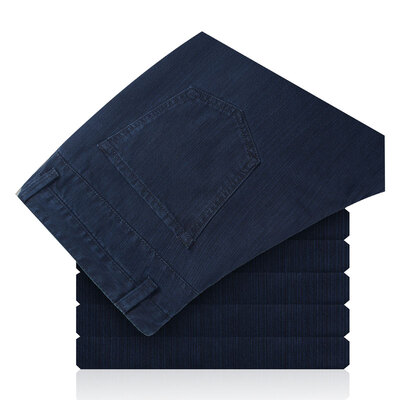 

Аши Дейтон мужской деловой моды прямые случайные хлопка джинсовые брюки прилив синий и серый 32 A14420265