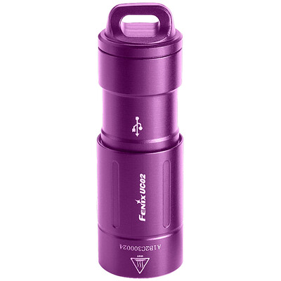 

Phoenix Fenix ​​colorful rechargeable flashlight mini portable keychain flashlight UC02 purple 130 lumens