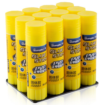 

ГуанБо 12шт ПВП сплошные клея стержни 21г формальдегид формула твердого клея канцелярские принадлежности JS5551