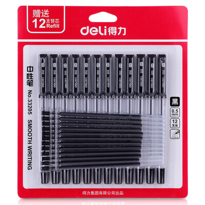 

Эффективный (гастроном) 33205 зажим гель 12 пен / черная карта 0.5mm картридж 12 приходит