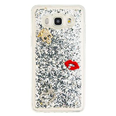 

Динамический Quicksand Блеск наливные Мягкая ТПУ чехол для SAMSUNG J510