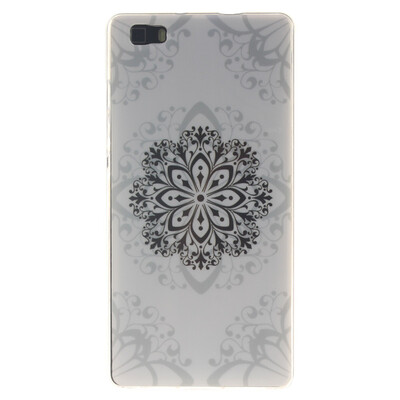 

Datura flowers Pattern Soft Thin TPU Rubber Silicone Gel Case Cover for HUAWEI P8 Lite