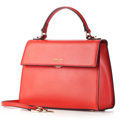 

JESSIEJANE and simple handy Messenger bag ladies leather shoulder bag red bag TMJ16SF1262RD red