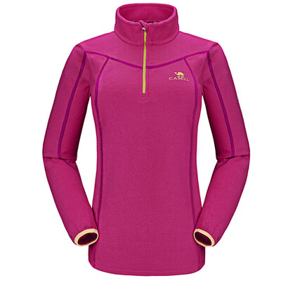 

Camel CAMEL наружных мужчин и женщин теплый флис одежды воротник воротник воротник пару моделей A6W109157 розы красный XL