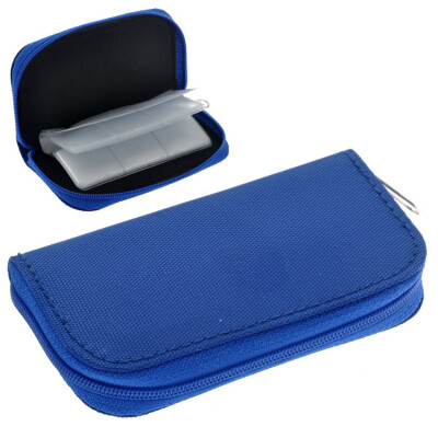 

Yinglite 22 slots Blue case pouch for memory card SD card.Memory Card Carrying Case memory SD card holder case