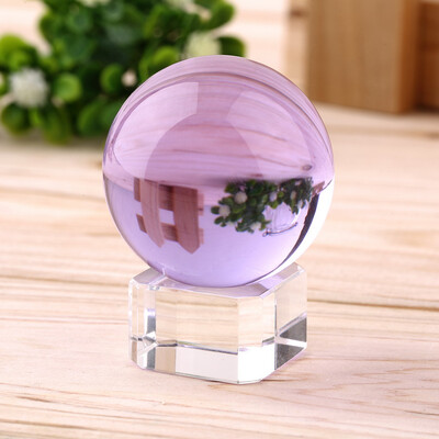 

Hot Unisex Natural Quartz Purple Magic Crystal Healing Ball Sphere 40mm + Stand