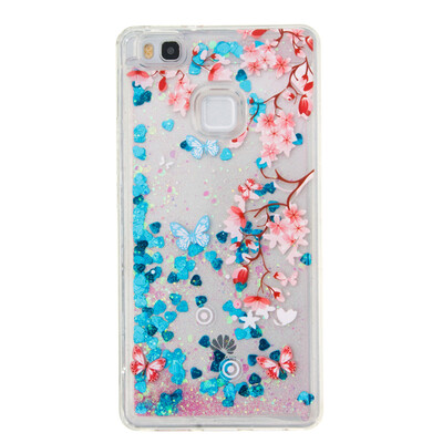

Dynamic Quicksand Glitter Liquid Soft TPU Case Cover For HUAWEI P9LITE