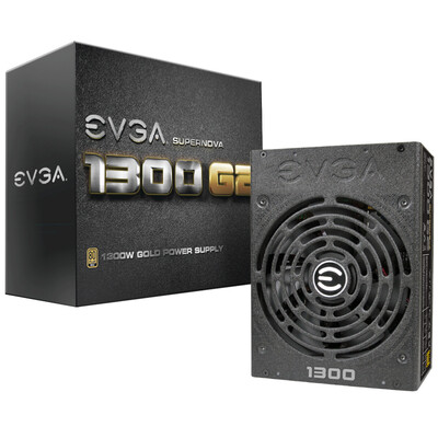 

1300W 1300 G2 EVGA Номинальная мощность (80PLUS Gold / полные модули / год гарантия 10 / 14см вентилятор / энергия ECO / полностью японские конденсаторы)