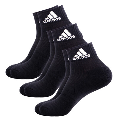 

Adidas adidas badminton socks men and women socks towel bottom sports socks three pairs of black  code 39-42 yards