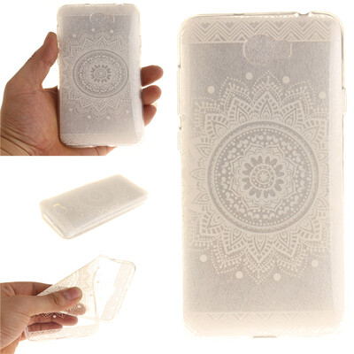 

Белый Мандала шаблон Мягкий тонкий резиновый ТПУ Силиконовый чехол Гель для Huawei Y5 II