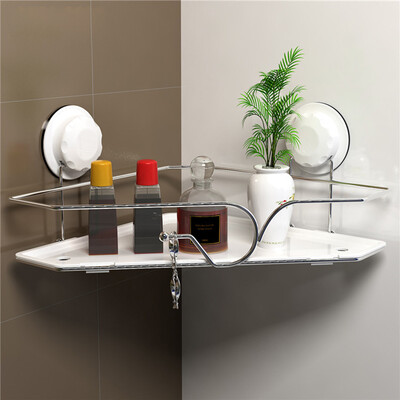 

Jingdong supermarket music stickers LOTI bathroom wall hanging corner racks free-hole suction cup stainless steel storage rack 83005