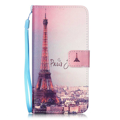 

Eiffel Tower Design PU Leather Flip Cover Wallet Card Holder Case for LG G5